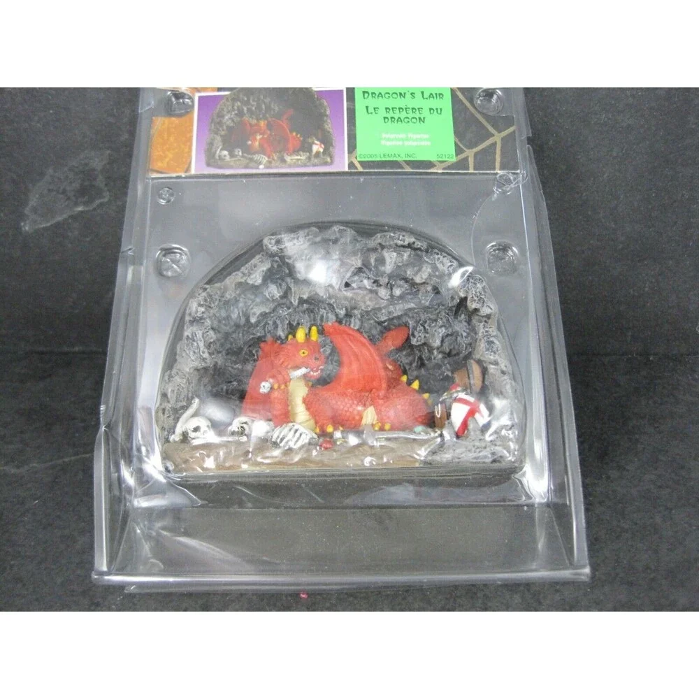 Retired Lemax Spooky Town Halloween Dragon's Lair Village 52122